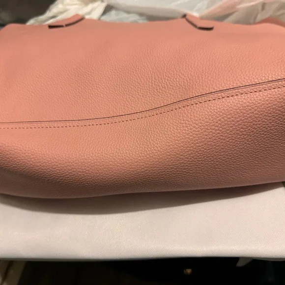 Coach Petal Pebble Leather Hudson Tote In Petal Barbiecore - Picture 13 of 13